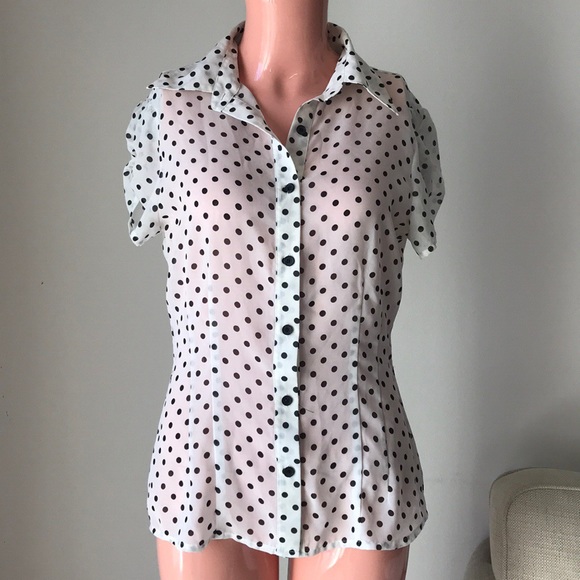 6 Degrees Polka Dot Top - Picture 1 of 3